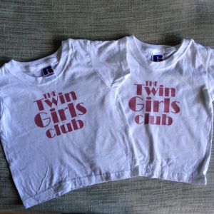 Barn t-shirt - Twin girls club
