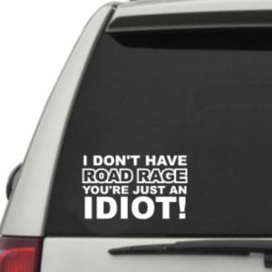 Bildekal Road Rage