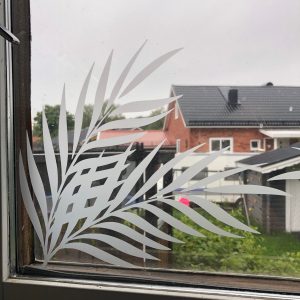 Fönsterfilm palmblad dubbel