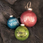 Julgranskula med text